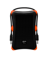 SILICON POWER External 2.5inch HDD case A30 SATA USB 3.0 Anti-Shock Black