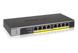 NETGEAR GS108LP 8-Port Gigabit Ethernet LAN PoE Switch, Unmanaged (with 8x PoE+ 60W expandable, desktop or rack mountable)