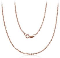 Auksinė grandinėlė Enkuras 1.4 mm, 585 raudonas auksas, deimanto pjūvis, 45 cm