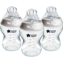 Tommee Tippee Natural Start Anti-Colic savaiminės sterilizacijos maitinimo buteliukas Slow Flow 0m+ 3x260 ml