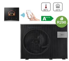 Midea Šilumos siurblys oras-vanduo monoblokas Nature R290 MHC- V16WD2RN7-B 16,0 kW
