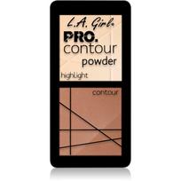 L.A. Girl Cosmetics PRO. Contour Powder kontūravimo priemonių paletė atspalvis Light 5.6 g