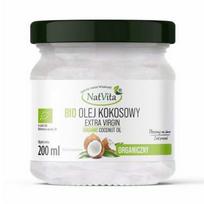 NatVita Bio Organic Extra Virgin Coconut Oil 200ml - SALE exp. 04/2026