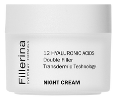 FILLERINA  Everyday naktinis su hialurono rūgštimis veido kremas, 50 ml