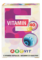 ABC VIT E Vitamin kapsulės, 40 vnt.