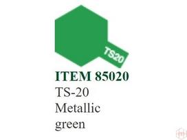 Tamiya - Purškiami dažai TS-20 Metallic green, 100ml
