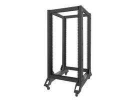 Komutacinė spinta pastatoma LANBERG OR01-6822-B open rack 19 22U/600x800mm black