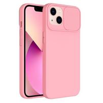 Slide dėklas dėl Iphone 15 Plus ryškus rožinis