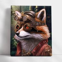 Tapyba pagal skaičius ant rėmo TM Varvikas - Steampunk racoon MG2469e 40x50 cm