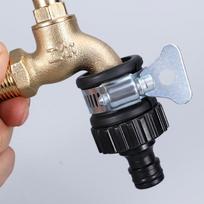 Universalus plastikinis vandens maišytuvo adapteris su greito prijungimo jungtimi – 2 dalys, skirtos automobilių plovimui ir sodo laistymui 2pcs
