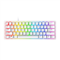 Razer Huntsman Mini 60%, Mercury edition Wired White Optical Opto-Mechanical Gaming Keyboard with Red Switch - Nordic layout
