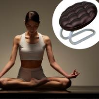 Klūpėjimo meditacijos suolas Patogus Lengvas Dovana, Reguliuojamas Aukštis Praktinis Style B black