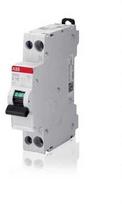 ABB Automatinis jungiklis C 6A, 1 poliaus + nulis, C charakteristikos, 6kA trumpojo jungimo atjungimo galia 230/400V AC, 18 mm pločio