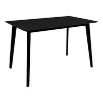 Valgomojo stalas, 120x70x75 cm, juoda