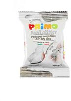 Molis su blizgučiais PRIMO, džiūstantis ore, sidabro spalvos, 250 g