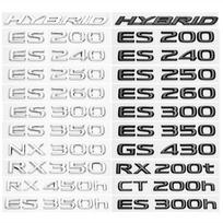 Automobilio galinio bagažininko logotipas Lipdukas ABS Raidės Emblema Ženklelis Lipdukas ES200 ES260 IS250 GS300 GX400 NX300 RX350 RX450h LX570 LM350 LS600h LEXUS sidabras
