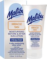 Malibu Miracle Tan Moisturizing Balm before and after tanning 150ml