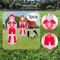 Pripučiamas futbolo manekenas Oro žmogus Driblingo ir perdavimų pratimams Lengvi futbolo treniruočių stulpai