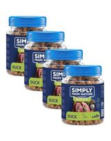 SIMPLY FROM NATURE Smart Bites Ančių treniruokliai šunims 4x130g