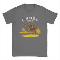 Vyriški marškinėliai Camels Band Madingi 100% medvilniniai marškinėliai trumpomis rankovėmis apvalia apykakle Drabužiai Šventė S tamsiai pilka spalva
