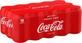 Coca-Cola Soft Drink 330 ml, 15-pack