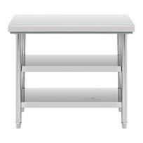 Nerūdijančio plieno darbo stalas 100x70 cm RCWT-100X70-3L-E