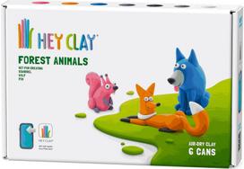 Modelinas HEY CLAY Air-Dry Clay Forest Animals, 6 vnt.
