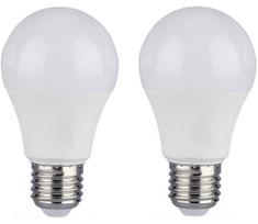 KOMPLEKTAS 2x LED pritemdoma elektros lemputė A60 E27/9W/230V 6400K