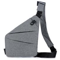 Sling Pack Slim Crossbody kuprinė Lengvas laisvalaikio krūtinės krepšys, skirtas sportiniams žygiams lauke juoda