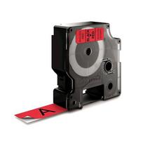 DYMO Authentic D1 Labels | Black Print on Red Tape | 19 mm x 7 m | Self-Adhesive Labels for LabelManager Label Makers | Made in Europe
