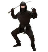 „NINJA“ (paltas su gobtuvu, kelnės, diržas, kaukė, rankų ir kojų raiščiai)