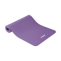 Gimnastikos kilimėlis jogai, pilatesui, fitnesui, 183x61cm, storis 1cm, NBR medžiaga, violetinė, REBEL ACTIVE