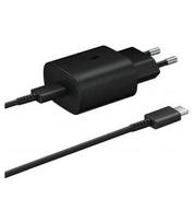 EP-TA800EBE + EP-DA905BBE Samsung 25W Kelioninis įkroviklis + USB-C/USB-C Data kabelis juodos spalvos (OOB Bulk)