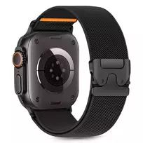 Tech-Protect Nylon apyrankė Apple Watch 44 / 45 / 46 / 49 mm – juodos spalvos