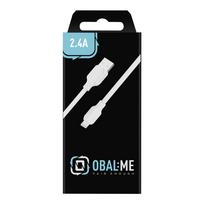 OBAL:ME Simple USB-A/Lightning laidas 1m baltos spalvos
