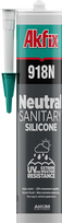 Neutralus Sanitarinis Silikonas AKFIX 918N, 280 ml