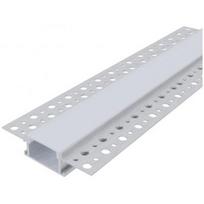 Profilis LED juostoms AVIDE, glaistomas tiesus dangtelis baltos spalvos 2 cm pločio, 1m