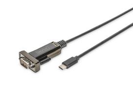 DIGITUS USB Type C 2.0 to serial Converter DSUB 9M 1m cable length