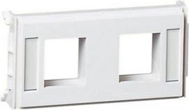 CYB mounting plate 2xAMP110 Keystone, white, Optiline 50 5971714 | 7315880052883