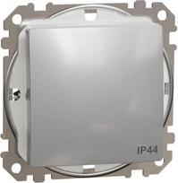 Switch IP44 10AX aluminium Sedna Design SDD213101 | 3606481482068
