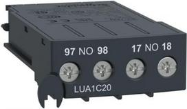 Auxiliary contact, TeSys Ultra, 2NO, 690VAC/DC, for for Fault signalling, Screw clamp terminals LUA1C20 | 3389110367300