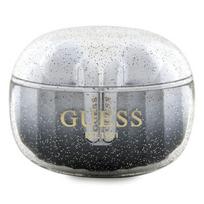 GUESS Bluetooth headphones GUTWSHDGKEEK TWS + docking station, black/black, glitter gradient