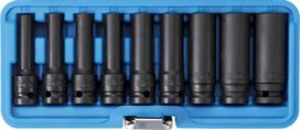 Smūginių galvučių rinkinys E-Tipas | Ilgos | 12,5 mm (1/2") | E10 - E24 | 9 vnt. (5204)