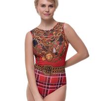 RODASOLEIL Tartan išmanusis maudymosi kostiumėlis be rankovių