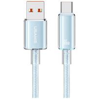 USAMS Cloud Series US-SJ658 6A USB-A to USB-C cable, 1.2m, blue