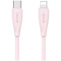 USAMS Kabel Green Series SJ717 30W USB-C to Lightning 1m pink