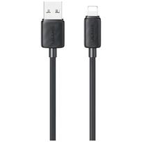 USAMS KY Series US-SJ689 2.4A USB-A to Lightning Cable, 1m, Black