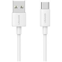 USAMS YD Series SJ708 18W 3A USB-A to USB-C cable, 1m, white