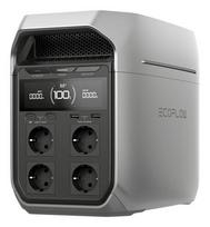 EcoFlow DELTA 3 Plus Portable Power Station, Lithium Iron Phosphate (LiFePO4), 1800 W, 12.5 kg