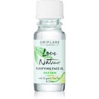 Oriflame Love Nature Organic Tea Tree & Lime valomasis aliejus probleminei, aknės paveiktai odai 10 ml